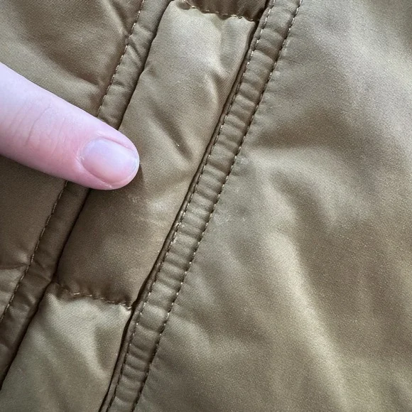 The North Face 550 Puffer Jacket Men's XL Brown Goose Down Pockets Utility Ski - Picture 14 of 15